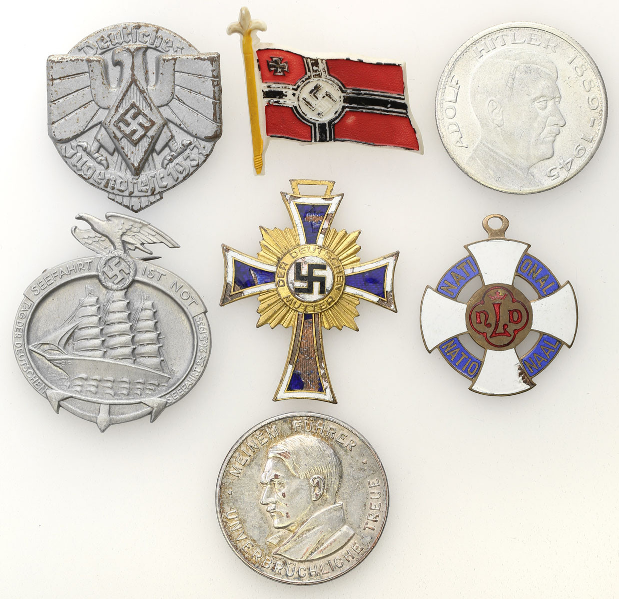 Niemcy, III Rzesza. Medale i odznaczenia, zestaw 7 sztuk